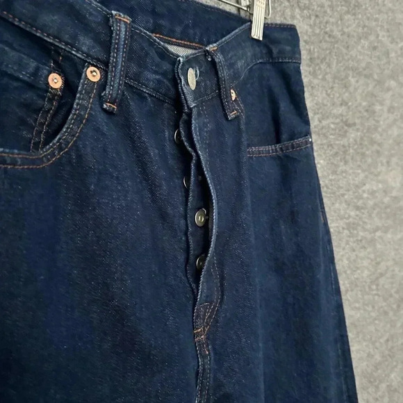 Gap Original Fit Jeans Mens 31 x 34 Dark Wash Button Fly (actual 32 x 31.50) - Picture 5 of 12